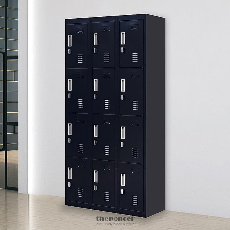 12-DOOR LOCKER FOR OFFICE GYM SHED SCHOOL HOME STORAGE