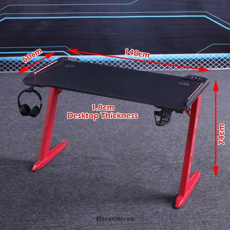 120CM GAMING DESK DESKTOP PC COMPUTER DESKS RACING TABLE