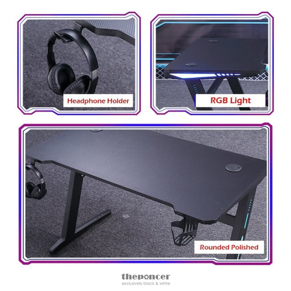 120CM GAMING DESK DESKTOP PC COMPUTER DESKS RACING TABLE