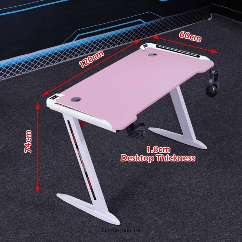 120CM GAMING DESK DESKTOP PC COMPUTER DESKS RACING TABLE