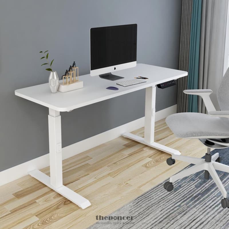 120CM STANDING DESK HEIGHT ADJUSTABLE SIT BLACK STAND