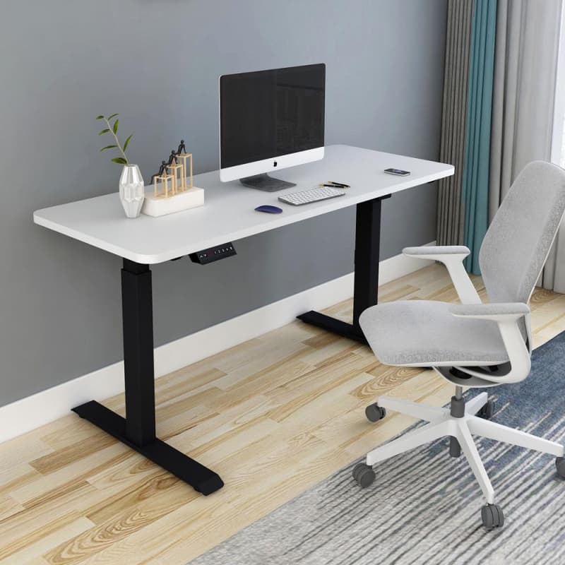 120CM STANDING DESK HEIGHT ADJUSTABLE SIT BLACK STAND