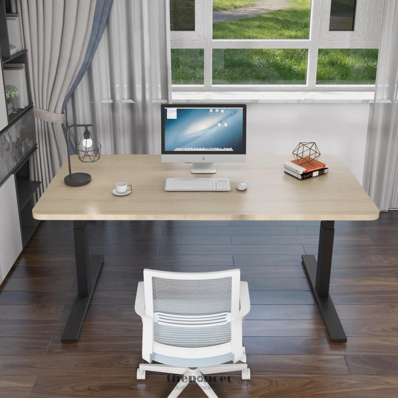 120CM STANDING DESK HEIGHT ADJUSTABLE SIT WHITE STAND