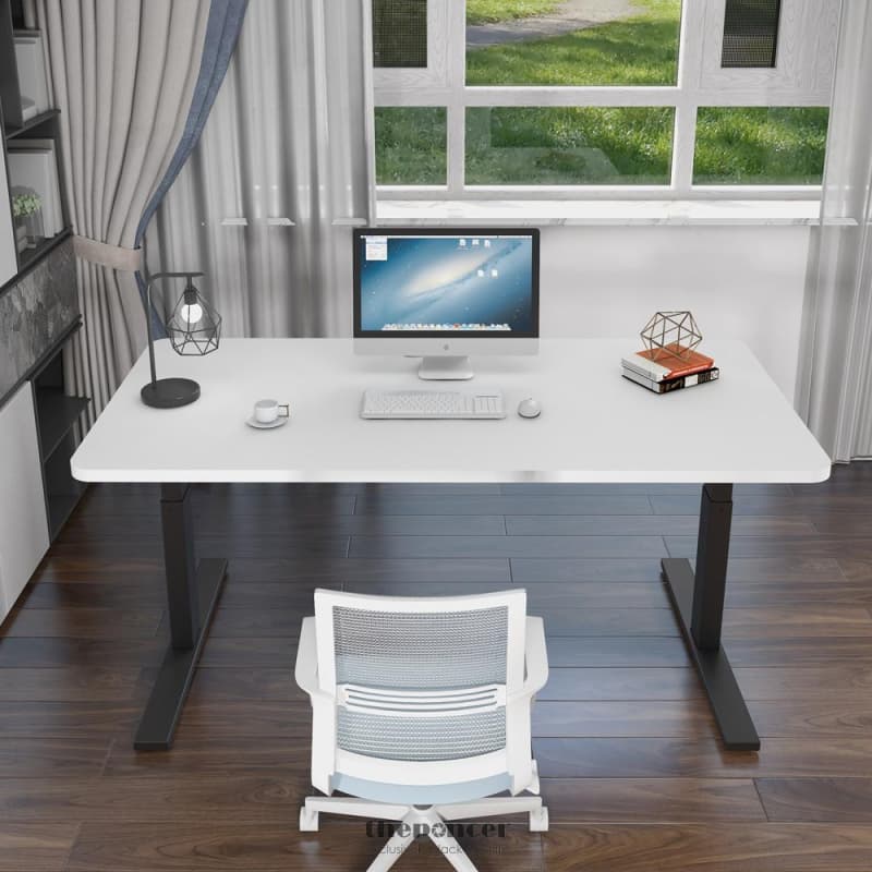 120CM STANDING DESK HEIGHT ADJUSTABLE SIT WHITE STAND