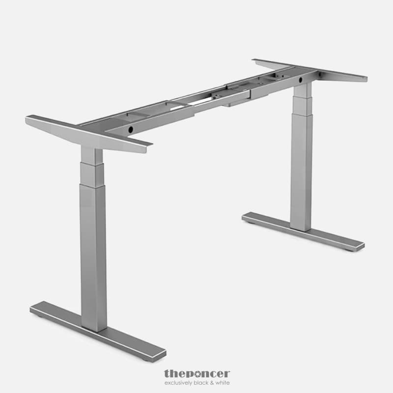 120CM STANDING DESK HEIGHT ADJUSTABLE SIT WHITE STAND