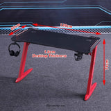 140CM RGB GAMING DESK DESKTOP PC COMPUTER DESKS RACING