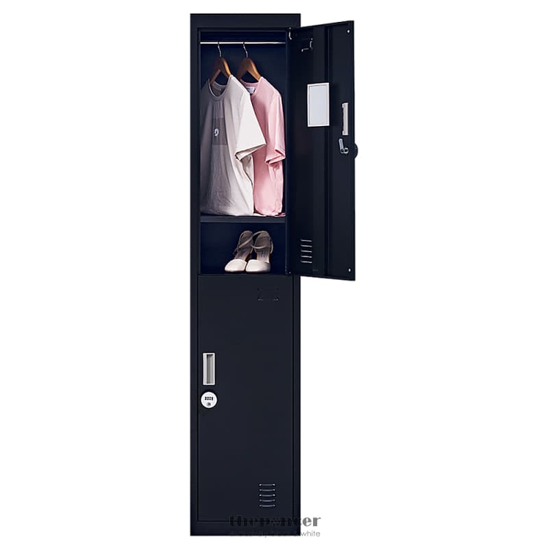 2-DOOR VERTICAL LOCKER FOR OFFICE GYM SHED SCHOOL HOME