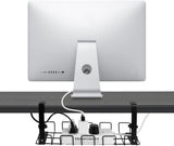 2 PACK UNDER DESK CABLE MANAGEMENT TRAY BLACK