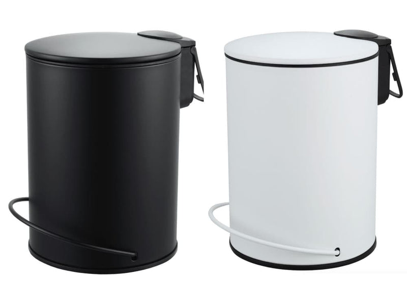 3L SOFT CLOSE PEDAL BIN BLACK