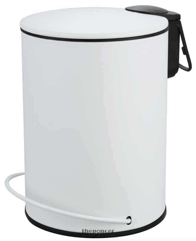 3L SOFT CLOSE PEDAL BIN BLACK