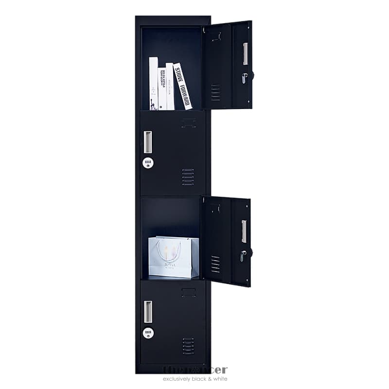 4-DOOR VERTICAL LOCKER FOR OFFICE GYM SHED SCHOOL HOME