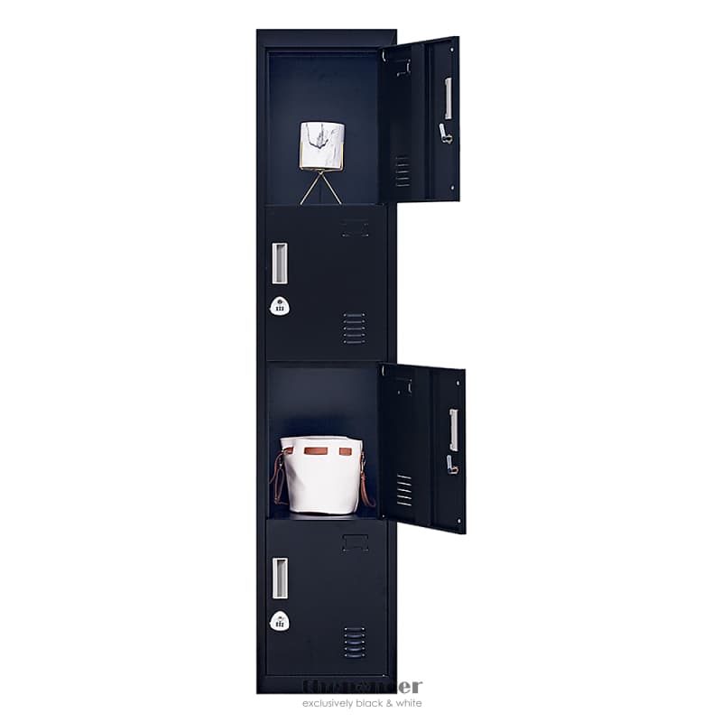 4-DOOR VERTICAL LOCKER FOR OFFICE GYM SHED SCHOOL HOME