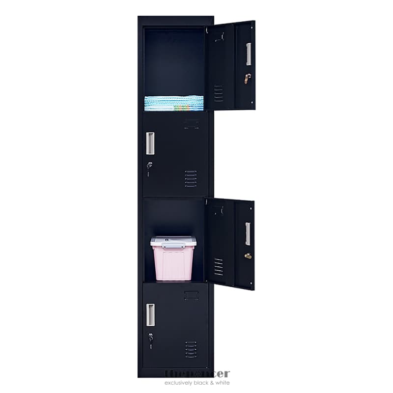 4-DOOR VERTICAL LOCKER FOR OFFICE GYM SHED SCHOOL HOME