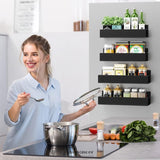 4 PACK MAGNETIC FRIDGE SPICE RACK