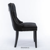 8X VELVET DINING CHAIRS UPHOLSTERED TUFTED KITHCEN CHAIR