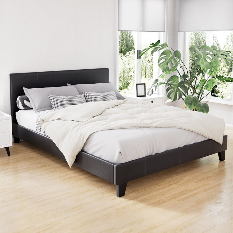 Artiss Bed Frame Double Size Black NEO