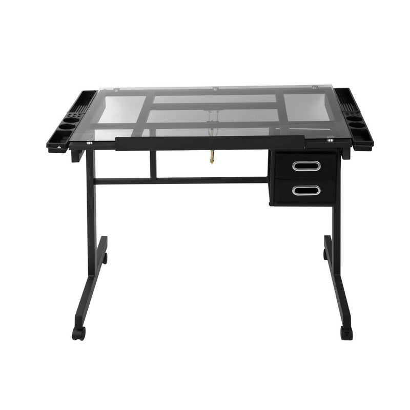 Artiss Adjustable Drawing Desk - Black and Grey