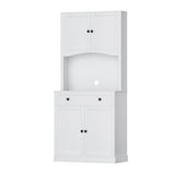 Artiss Buffet Sideboard Hutch Cabinet - BEINI White