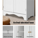 Artiss Buffet Sideboard 4 Doors - BERNE White