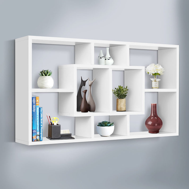 Artiss Floating Wall Shelves Bookshelf White