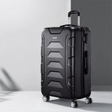 Wanderlite 28 Inch Luggage with TSA Lock Spinner Travel Suitcase Carry On Hard Shell Luggage Case Black