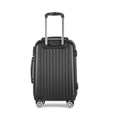 Wanderlite 28 Inch Luggage with TSA Lock Spinner Carry On Hard Shell Travel Suitcase Luggage Case Black