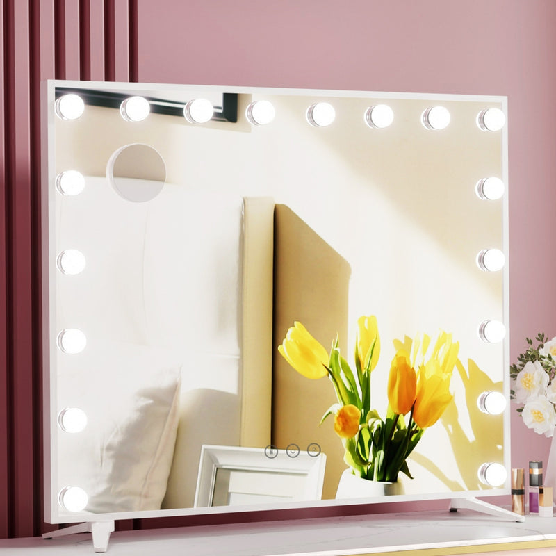 Embellir Makeup Mirror Hollywood 80x65cm 18 LED with Light Vanity Dimmable Wall