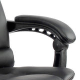 Artiss 8 Point Massage Office Chair PU Leather Footrest Black