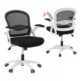Artiss Mesh Office Chair Mid Back Black