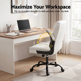 Artiss Executive Office Chair Mid Back White