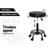Artiss 2x Salon Stool Round Swivel Chair