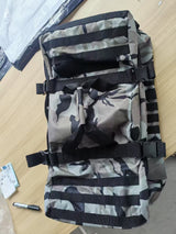 Versatile Tactical Duffle Bag with Convertible Backpack Straps, Water-Resistant 600D Nylon, MOLLE System, 45L Capacity for Camping, Hiking, Gym, and Travel (Black)