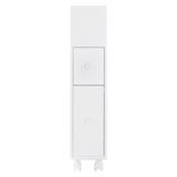 Removable Bathroom Side Cabinet Toilet Caddy with Storage Drawers- White