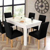 6X Stretch Chair Cover Seat Covers Spandex Washable Banquet Wedding Party Decora - Black