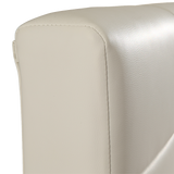 Double PU Leather Deluxe Bed Frame White