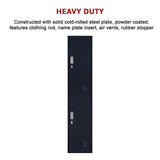 2-Door Vertical Locker for Office Gym Shed School Home Storage