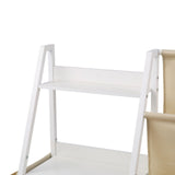 3-Tier Kids Bookshelf, Toy Storage Organizer for Toddler, Book Shelf for Kids Rooms with Sling Book Rack and Storage Bag, Kids Storage Book Shelves for Kids Room, Playroom, Kindergarten, Nursery