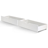 Artiss 2x Bed Frame Storage Drawers Trundle White
