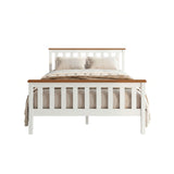 Artiss Bed Frame Double Size Wooden White PONY