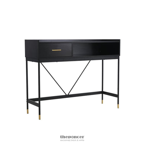 ALCONA CONSOLE TABLE IN MATTE BLACK