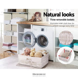 ARTISS 2 CHEST OF DRAWERS WITH 3 BASKETS - ELIOT