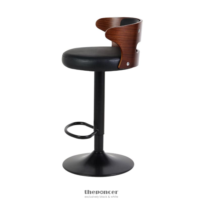 ARTISS 2X BAR STOOLS GAS LIFT FAUX LEATHER