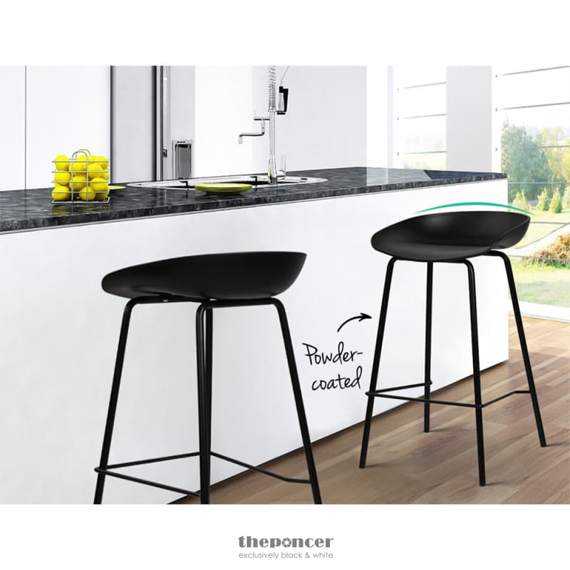 ARTISS 2X BAR STOOLS KITCHEN COUNTER STOOLS METAL