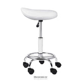 ARTISS 2X SADDLE SALON STOOL SWIVEL BARBER HAIR DRESS CHAIR