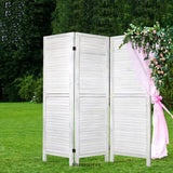 ARTISS 3 PANEL ROOM DIVIDER SCREEN 120X170CM LOUVER WHITE