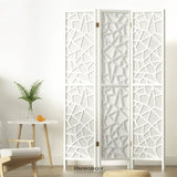 ARTISS 3 PANEL ROOM DIVIDER SCREEN 122X170CM CLOVER WHITE