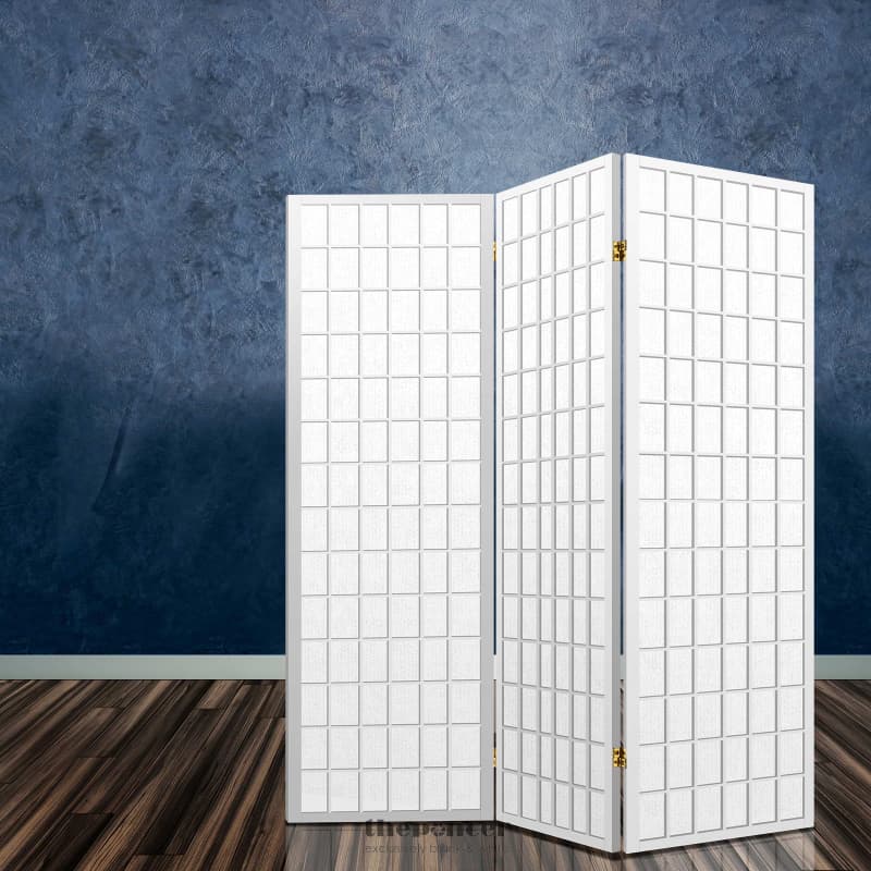 ARTISS 3 PANEL ROOM DIVIDER SCREEN 131X179CM WHITE