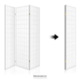 ARTISS 3 PANEL ROOM DIVIDER SCREEN 131X179CM WHITE