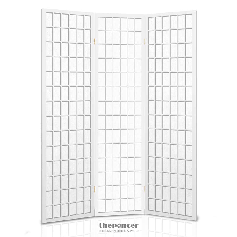 ARTISS 3 PANEL ROOM DIVIDER SCREEN 131X179CM WHITE