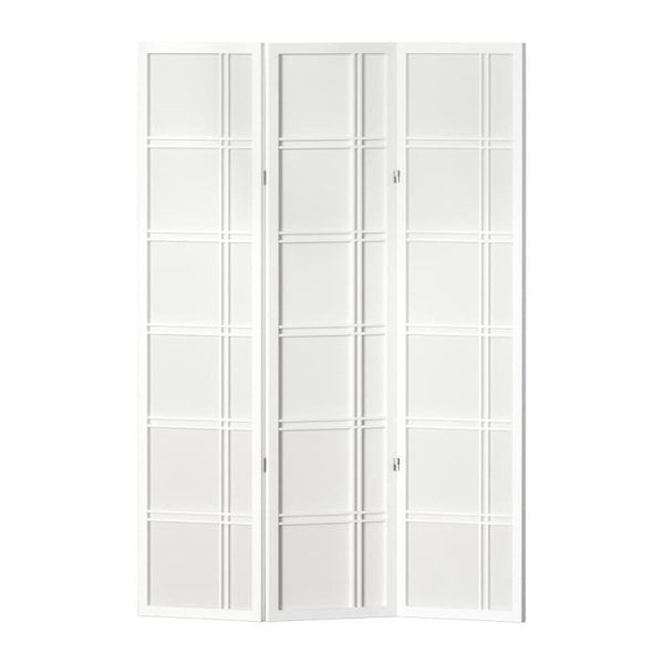 ARTISS 3 PANEL ROOM DIVIDER SCREEN 132X179CM NOVA WHITE